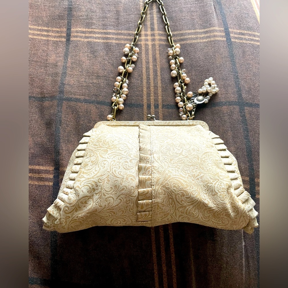 LIZ SOTO Accessories Purse/Suede/Lt. Brown pattern